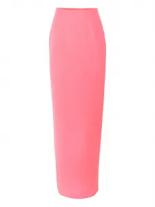 Длинная юбка с разрезом Carolina Herrera, розовый
