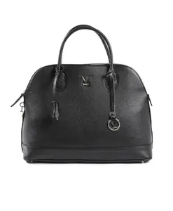 Черная кожаная сумка, изготовленная в Италии. 19V69 Italia, черный