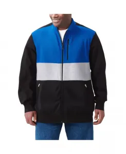 Большая и высокая флисовая куртка на молнии KingSize, мультиколор