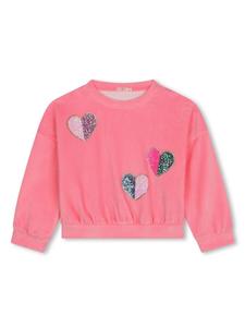 Billieblush бархатная толстовка, украшенная пайетками, розовый