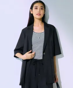 Прозрачная куртка-бомбер с короткими рукавами 23 Wards, цвет Black [005]