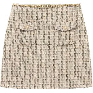 Повседневная короткая юбка Women's Gold Self-portrait