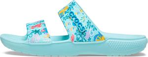 Унисекс сандалии Crocs Classic Disney X Vera Bradley 'Русалочка' для взрослых, Pure Water