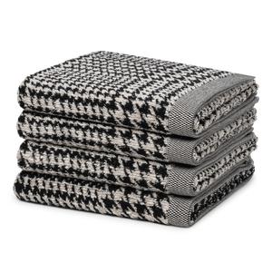 Towel brooklyn glencheck набор из 4 шт Möve, черный