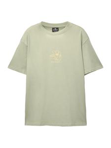 Рубашка Pull&Bear, цвет Khaki/Pastel green