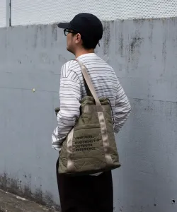 Стеганая сумка-тоут из рипстопа