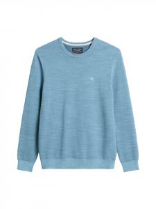 Marc O'Polo Обычный свитер средне-синего меланжевого цвета