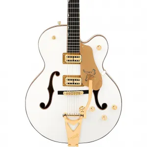 Электрогитара Gretsch Guitars Synchromatic Falcon Hollowbody с одинарным вырезом и тремоло Bigsby, цвет Snowcrest White