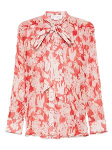 Рубашка из шифона Victoria Beckham, красный