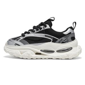 Износостойкие дышащие низкие кроссовки для детей и подростков Kung Fu partners, черный