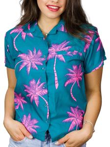 Блуза King Kameha Palmshadow, темно-зеленый