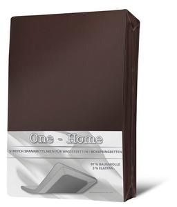 Простыня на резинке 180х200 - 200х220 см, коричневая эластановая коробочка, пружинная кровать, водяная кровать One-Home