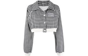 Укороченное пальто женское черное Miu Miu