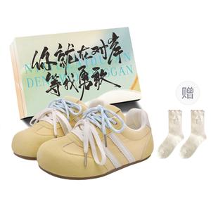 Низкие женские кроссовки JimiXiong, Yellow Box+Gift Socks