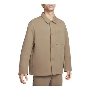 Куртка Nike Sportswear Tech Fleece Reimagined Wide Shirt Jacket 'Khaki', хаки