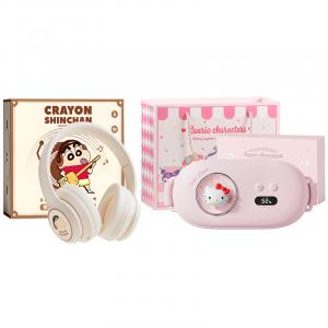 Пояс для согревания живота Sanrio, op4 abdominal heating belt kt cat upgraded sanrio box+bt2 crayon shin-chan headphone