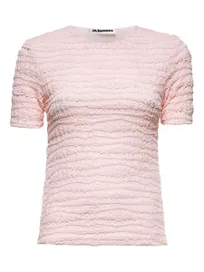 Топ с круглым вырезом JIL SANDER, розовый