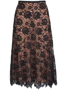 Кружевная юбка Dance с цветочным узором Michael Michael Kors, черный