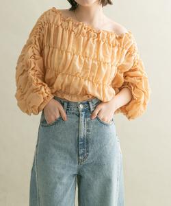 Блузка с многосторонней сборкой Kbf, цвет Orange