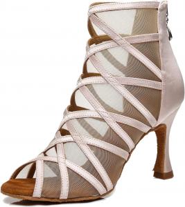 Женские танцевальные ботинки Minishion для латинских и бальных танцев, сандалии на вечерние и свадебные мероприятия