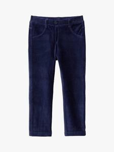 Детские эластичные брюки из шенилла Benetton, Night Blue