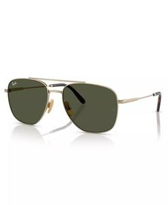 Солнцезащитные очки унисекс Ray-Ban, золотой
