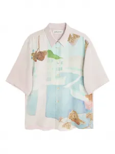 Рубашка с короткими рукавами Beyond с графическим принтом OUR LEGACY, розовый