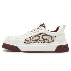 Sportful Износостойкие дышащие низкие скейтерские кроссовки мужские бежево-красные, цвет Beige Red