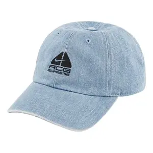 Бейсболка x nike acg denim 6-panel 'teal black' Supreme, мультиколор