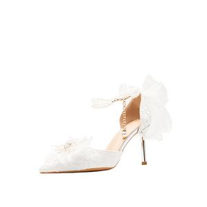 Zubumei Туфли на тонком каблуке, женские, белые