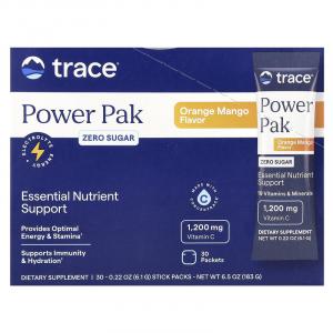 Trace, Power Pak, без сахара, апельсин и манго, 30 пакетиков по 6,1 г (0,22 унции)