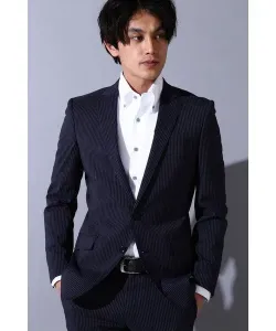 Жакет SOLOTEX в полоску, HIGH STREET, цвет Navy