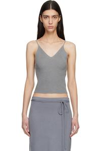 Вязаный топ без рукавов Gray Anne Le17Septembre, серый