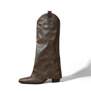 Ботинки Knee high для женщин A poinsettia princess, хаки