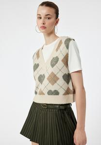 Топ Koton SLEEVELESS, Beige