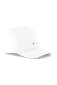 Детская хлопковая кепка с козырьком Boss, белый