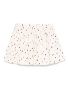 Юбка с принтом Bonpoint, белый