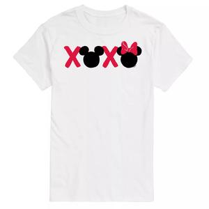 Мужская футболка с рисунком Disney's Mickey & Minnie Mouse XOXO