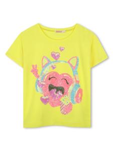 Billieblush футболка с пайетками, желтый