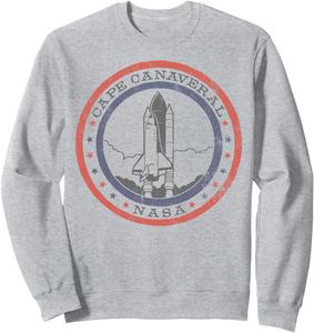 Красная и синяя толстовка NASA Cape Canaveral Lift Off