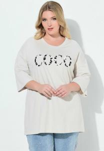 Футболка MIAMODA COCO LEO-APPLIKATION, Grey/Beige/Grey