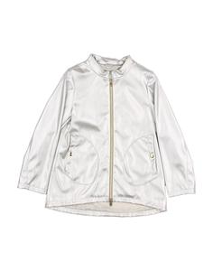 Плащ для девочек Herno, серебряный