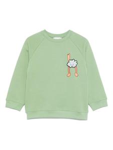 Толстовка с аппликацией «Облака» Stella McCartney Kids, зеленый