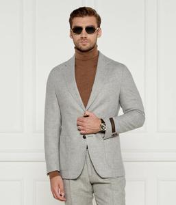 Шерстяной элегантный дневной пиджак фигурная посадка Windsor, серый