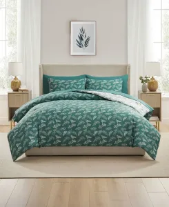 Роскошный мягкий комплект постельного белья с растительным узором, 7 предметов, размер King Nestl, Gentle Pine