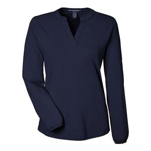 Женский топ Raleigh с полузастежкой Devon & Jones, Navy