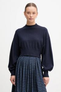 Свитер из смесовой шерсти United Colors Of Benetton, темно-синий