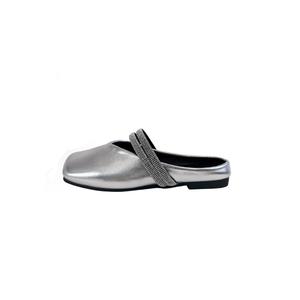 Женские сандалии с закрытым носком и резиновой подошвой, украшенные стразами MADALLO, Black