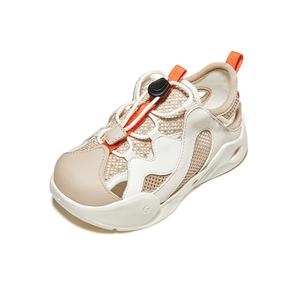 Противоскользящие, износостойкие, дышащие низкие детские ботиночки для малышей GINOBLE, коричневый/белый/слоновая кость