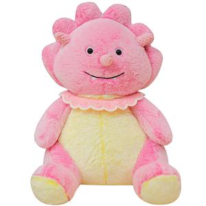 Милый маленький динозавр, тканевая кукла, плюшевая игрушка динозавр с мехом кролика Mocha duck, розовый